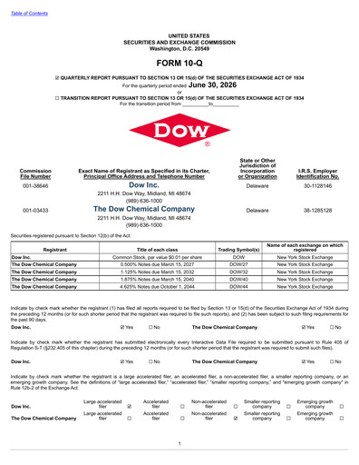 Vorschaubild Dow Quartalsbericht 2026-q2