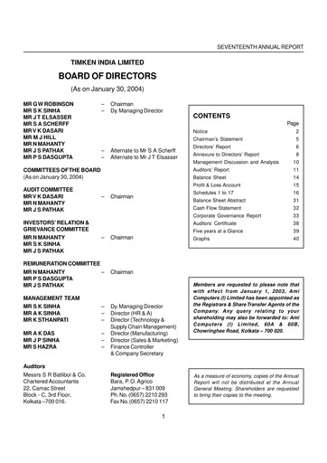 Thumbnail Timken India Annual Report 2003