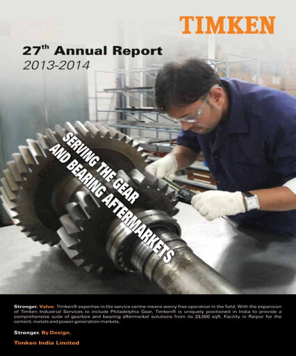 Thumbnail Timken India Annual Report 2013-2014