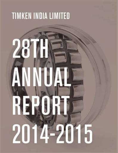 Thumbnail Timken India Annual Report 2014-2015