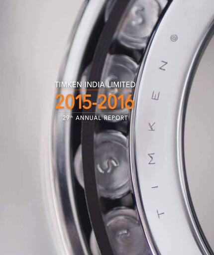 Thumbnail Timken India Annual Report 2015-2016
