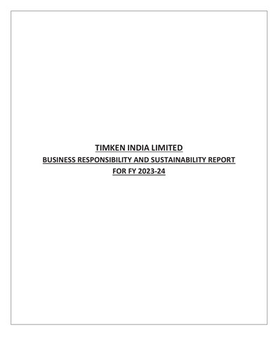 Vorschaubild Timken India ESG-Bericht 2023-2024