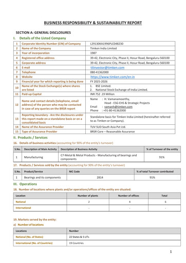 Vorschaubild Timken India ESG-Bericht 2025-2026