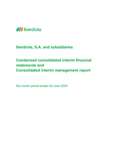 Thumbnail Iberdrola Financial Statement 2025-h1