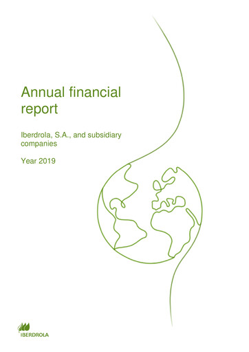 Thumbnail Iberdrola Financial Statement fy2019