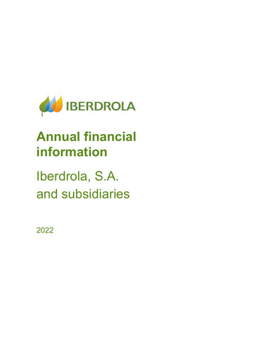 Thumbnail Iberdrola Financial Statement fy2022