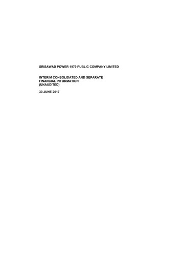 Thumbnail Srisawad Corporation Quarterly Report 2017-q2