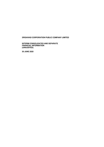 Thumbnail Srisawad Corporation Quarterly Report 2020-q2