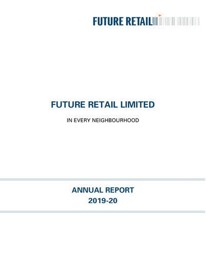 Thumbnail Future Retail
 Annual Report 2019-2020