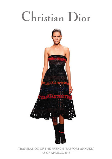 Thumbnail Dior Annual Report 2012