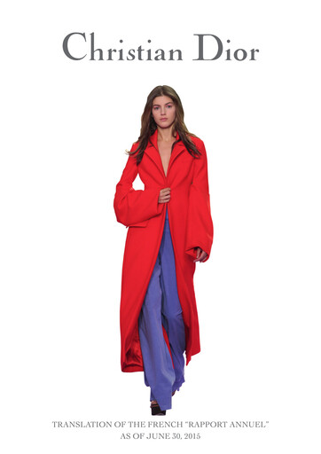 Thumbnail Dior Annual Report 2014