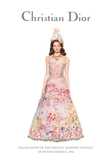 Thumbnail Dior Annual Report 2016