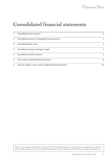 Thumbnail Dior Financial Statement 2018