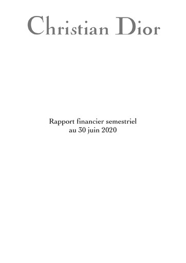 Thumbnail Dior Half-year Report 2020-h1