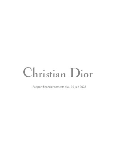 Thumbnail Dior Half-year Report 2022-h1