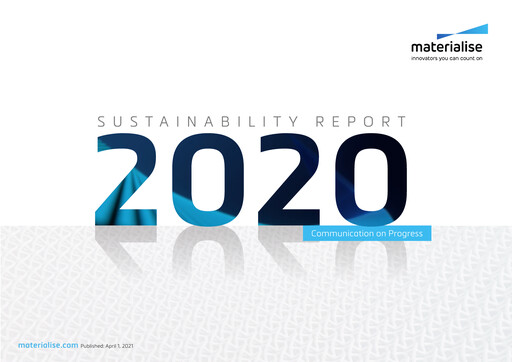 Thumbnail Materialise NV Sustainability Report 2020