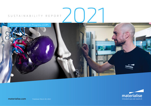 Thumbnail Materialise NV Sustainability Report 2021