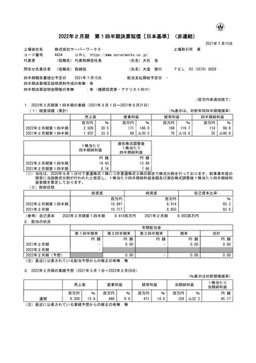 Thumbnail Serverworks Quarterly Report fy2022-q1