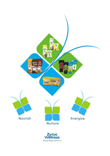 Thumbnail Zydus Wellness
 Annual Report 2012-2013