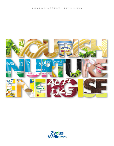 Thumbnail Zydus Wellness
 Annual Report 2013-2014