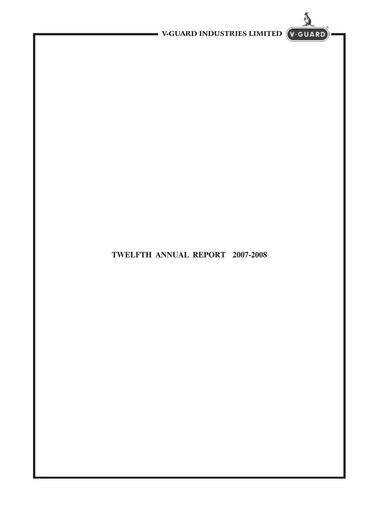 Thumbnail V-Guard Industries
 Annual Report 2007-2008