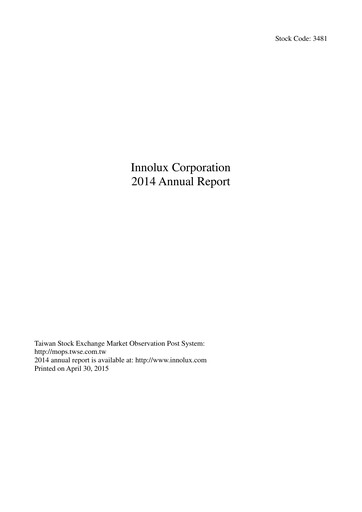 Thumbnail Innolux Annual Report 2014