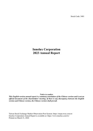 Thumbnail Innolux Annual Report 2023