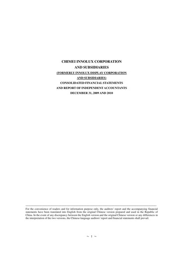 Thumbnail Innolux Financial Statement 2010