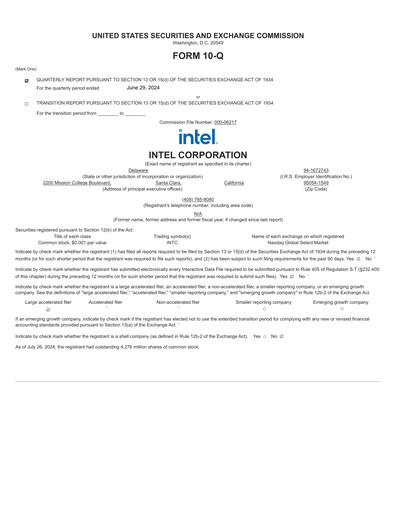 Miniature Intel Rapport trimestriel 2024-q2