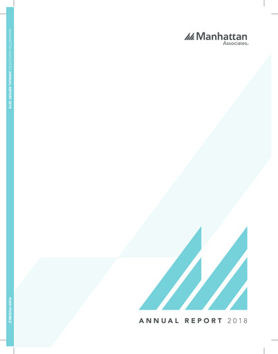 Thumbnail Manhattan Associates
 Annual Report 2018
