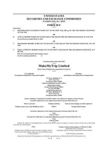 Thumbnail MakeMyTrip
 Annual Report 2025-2026