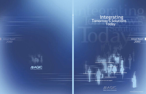 Vorschaubild Magic Software Jahresbericht 2000