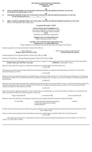 Vorschaubild Magic Software Jahresbericht 2011