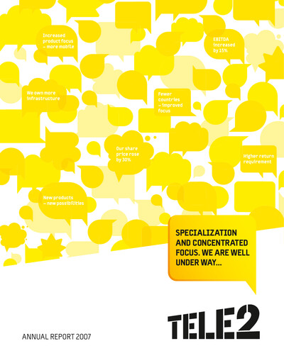Thumbnail Tele2 Annual Report 2007
