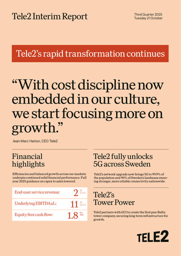 Thumbnail Tele2 Quarterly Report 2025-q3
