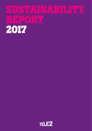 Thumbnail Tele2 Sustainability Report 2017