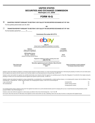 Thumbnail eBay Quarterly Report 2023-q2