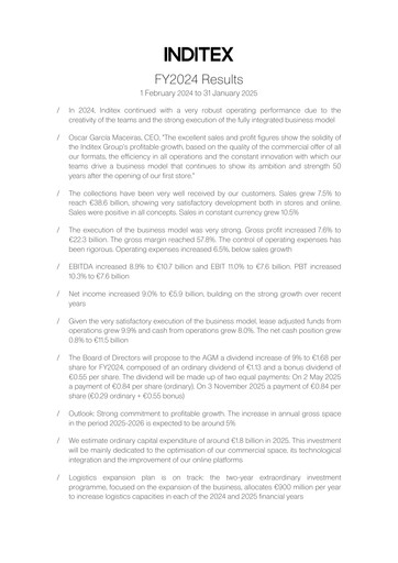 Thumbnail Inditex Financial Report 2024