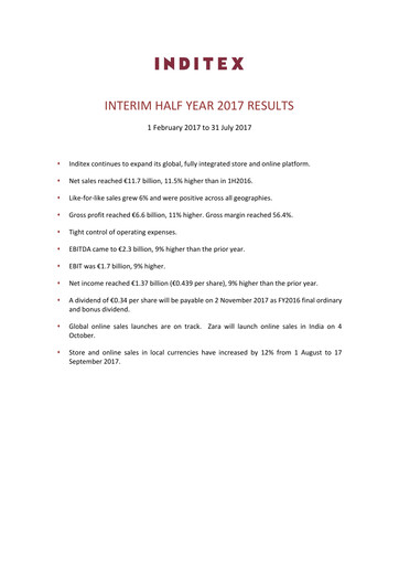 Thumbnail Inditex Half-year Report 2017-h1