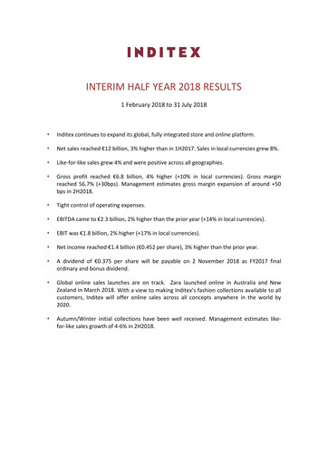 Thumbnail Inditex Half-year Report 2018-h1