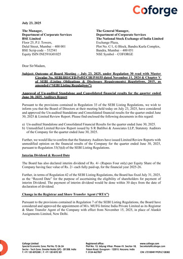 Thumbnail Coforge
 Quarterly Report 2025-q1