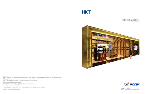 Thumbnail Hong Kong Telecom
 Half-year Report 2013-h1