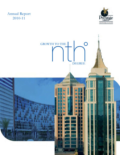 Thumbnail Prestige Group
 Annual Report 2010-2011