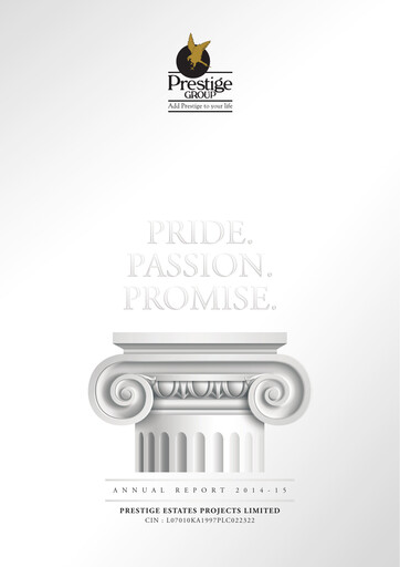 Thumbnail Prestige Group
 Annual Report 2014-2015