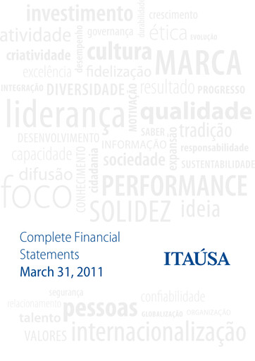 Vorschaubild Itaúsa Quartalsbericht 2011-q1