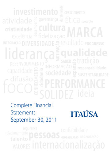 Vorschaubild Itaúsa Quartalsbericht 2011-q3