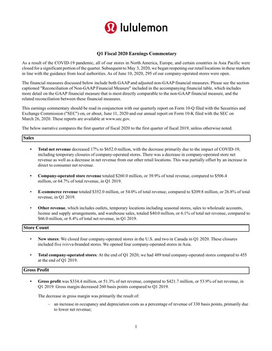 Thumbnail lululemon athletica Quarterly Report 2020-q1