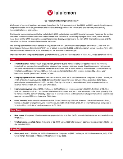 Thumbnail lululemon athletica Quarterly Report 2022-q2