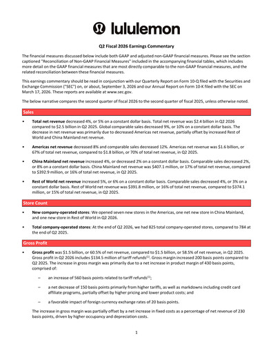 Thumbnail lululemon athletica Quarterly Report 2026-q2