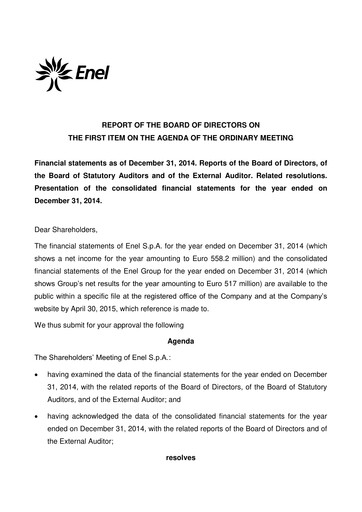Thumbnail Enel Financial Statement 2014